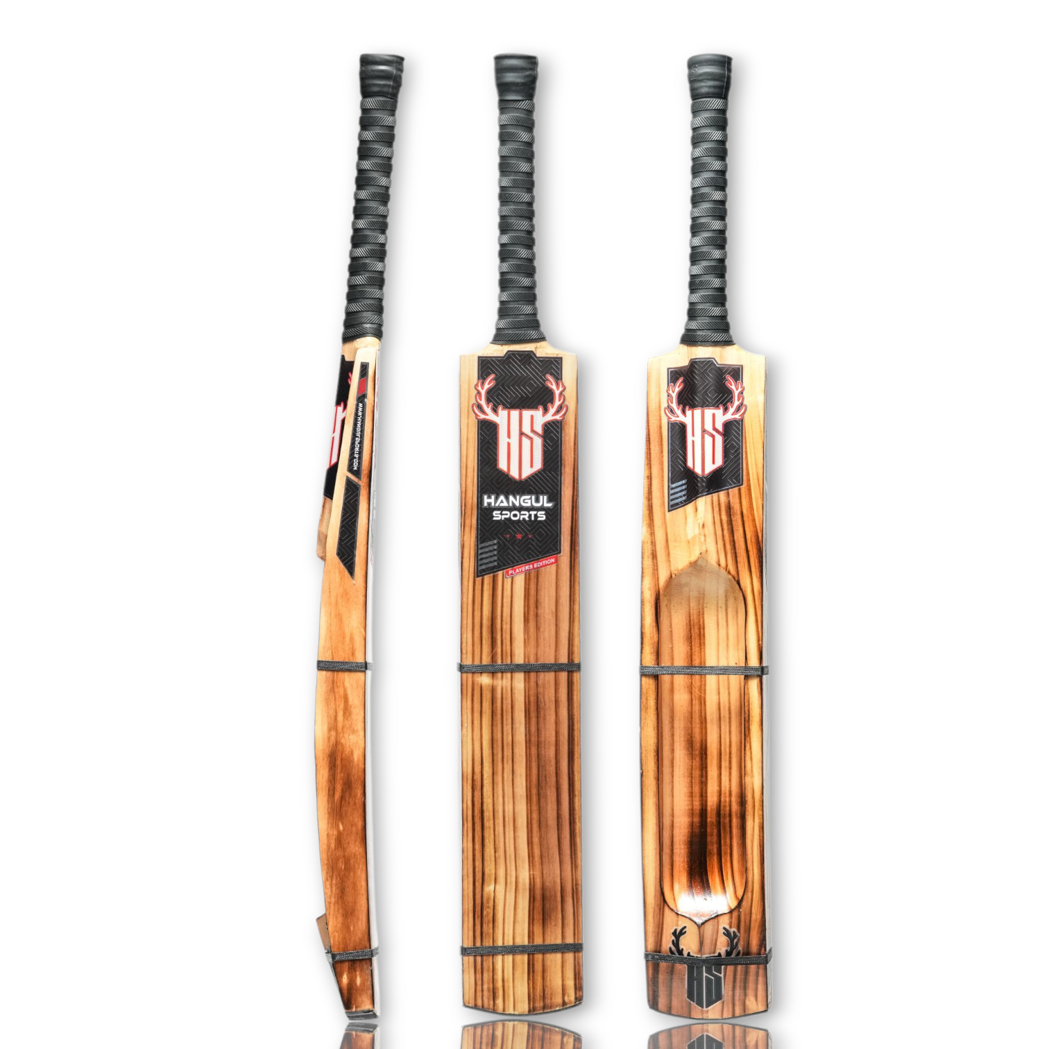 Players Edition Hard Tennis Bat - Burnt