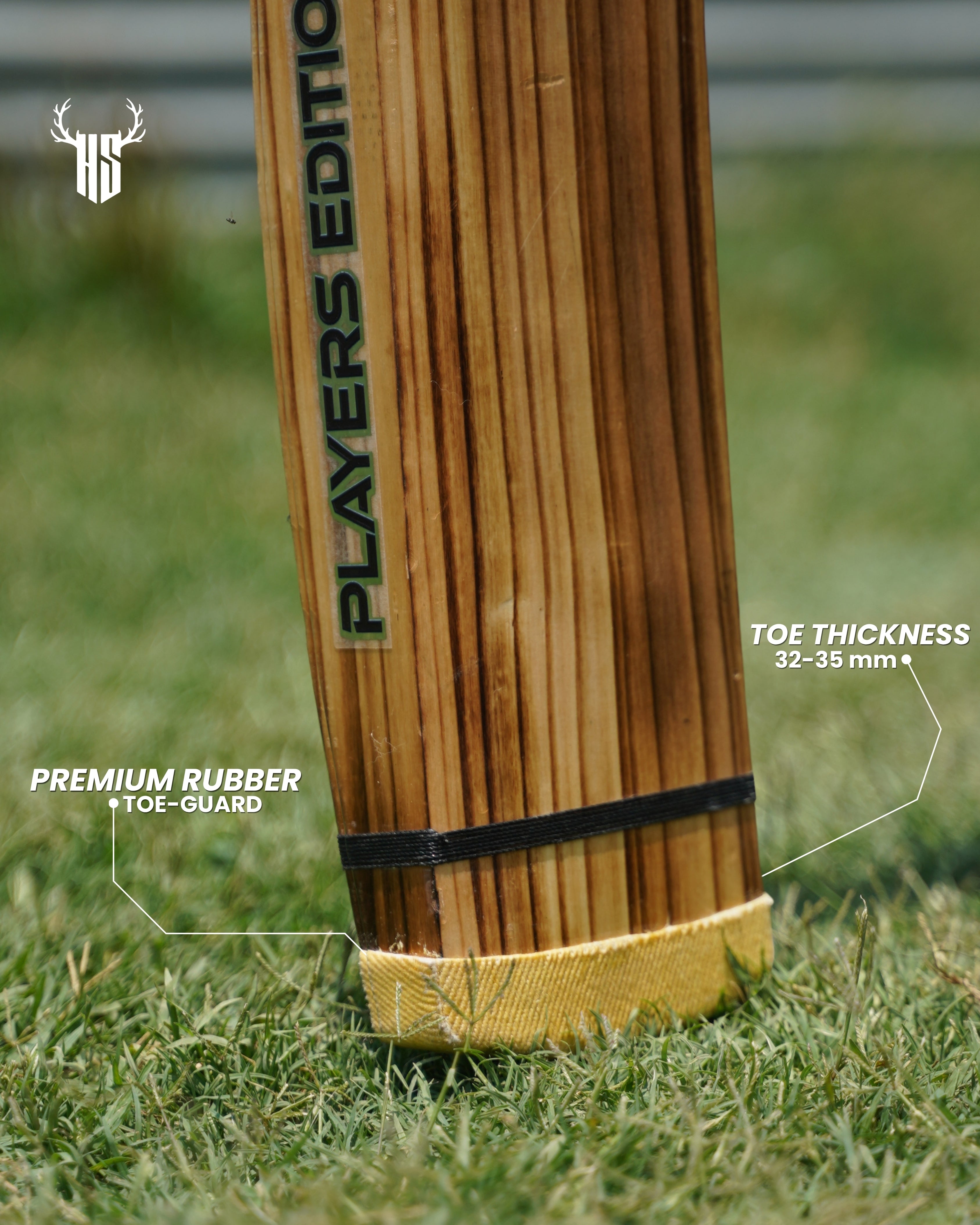 Players Edition Hard Tennis Bat - Burnt