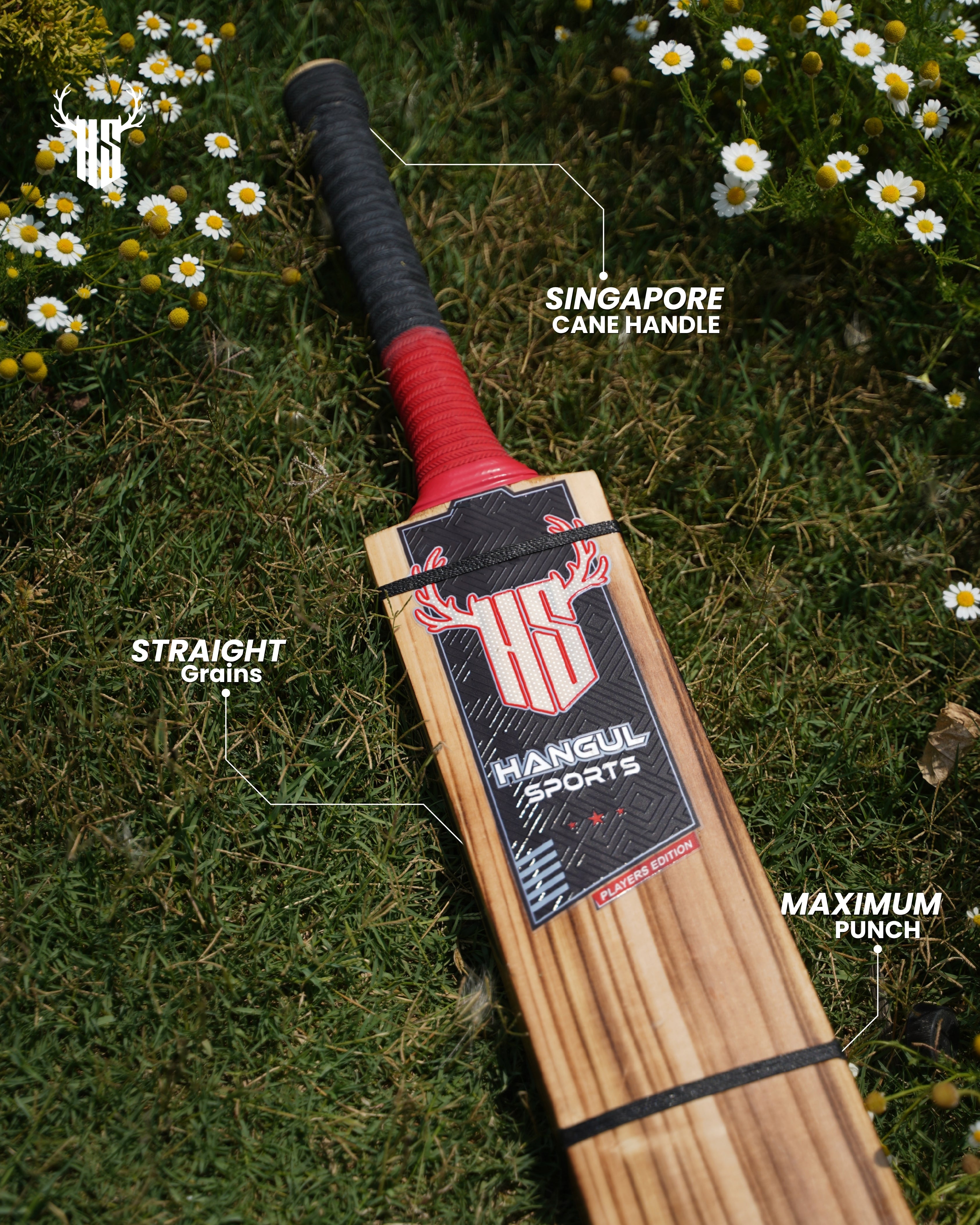Players Edition Hard Tennis Bat - Burnt