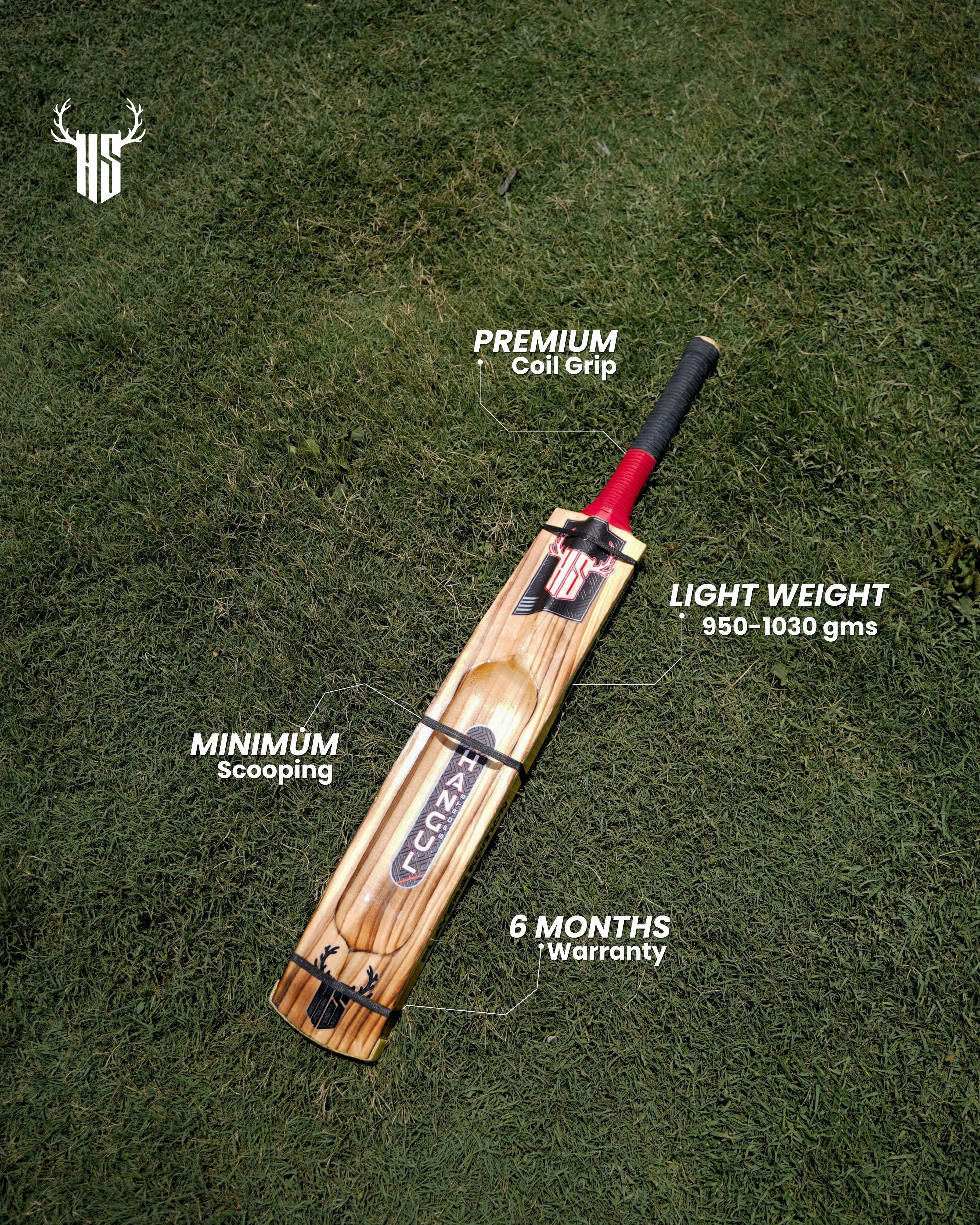 Players Edition Hard Tennis Bat - Burnt